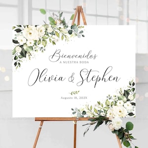 Bienvenidos a Nuestra Boda, sinal de boas-vindas em espanhol, casamento espanhol, sinal de Bienvenidos A Nuestra Boda, sinal de boas-vindas de casamento em espanhol