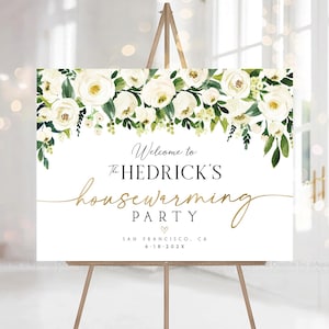 Decoraciones de inauguración de la casa con vegetación, letrero de bienvenida para inauguración de la casa, letrero para fiesta de inauguración de la casa, decoración para fiesta de inauguración de la casa, invitación para inauguración de la casa
