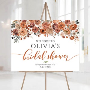 Despedida de soltera de otoño, letrero de bienvenida de despedida de soltera de otoño, letrero de despedida de soltera, decoraciones de despedida de soltera de terracota, invitaciones de despedida de soltera