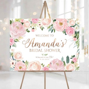 Letrero de despedida de soltera, decoraciones de despedida de soltera, letrero de bienvenida de despedida de soltera, invitación de despedida de soltera, póster de despedida de soltera, decoración rosa ruborizada