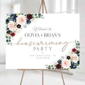 Decoraciones de inauguración de la casa con vegetación, letrero de bienvenida para inauguración de la casa, letrero para fiesta de inauguración de la casa, decoración para fiesta de inauguración de la casa, invitación para inauguración de la casa