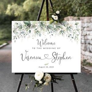 Panneau de mariage de verdure, panneau de bienvenue de mariage, panneaux de mariage, panneau de bienvenue de mariage de verdure, décorations de mariage de verdure, mariage de verdure