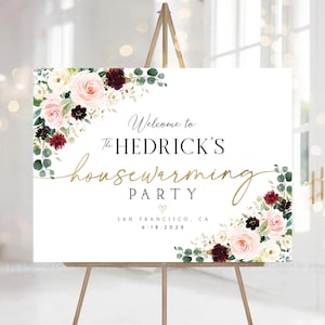 Decoraciones de inauguración de la casa con vegetación, letrero de bienvenida para inauguración de la casa, letrero para fiesta de inauguración de la casa, decoración para fiesta de inauguración de la casa, invitación para inauguración de la casa