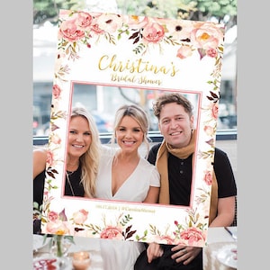 Bridal Shower Photo Prop, Photo props, Wedding photo props, Bridal shower photo booth frame, Printable selfie frame, Bridal shower decor