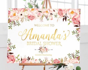 Bridal Shower sign, Bridal Shower Welcome Sign, Bridal Shower decorations, Bridal Shower decor, Bridal Shower Banner, Bridal shower poster