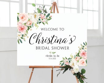 Bridal Shower sign, Bridal Shower decoration, Bridal Shower Welcome Sign, Bridal shower invitation, Shower signs, Bridal Shower Poster