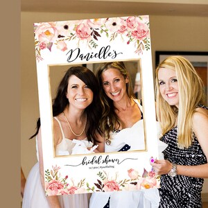 Bridal Shower Photo Prop, Photo props, Wedding photo props, bridal shower photo booth frame, Shower sign, Selfie Frame, Birthday Photo Prop