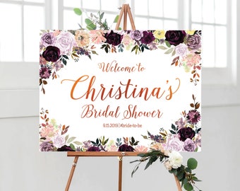 Autumn Bridal shower, Bridal Shower sign, Bridal Shower Welcome Sign, Bridal Shower decorations, Fall Bridal Shower, Bridal shower banner