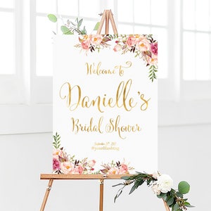 Bridal Shower sign, Bridal Shower Welcome Sign, Bridal Shower decoration, welcome sign, Bridal shower banner, Shower sign, Bridal shower image 4