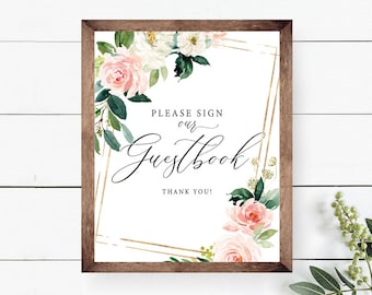Guestbook sign, Please sign our Guestbook, Wedding Guest Book Sign, Guest Book Sign, Wedding Sign, Wedding Table Signs, Wedding Guestbook