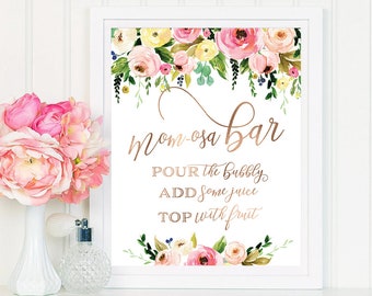 Mom-osa Bar Sign, Momosa Bar Baby Shower, Baby Shower Mimosa Bar Sign, Momosa Bar Sign, Baby Shower Decor, Bubbly Bar Sign, Mom osa Sign