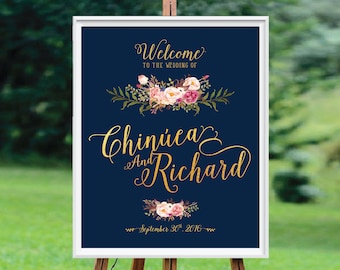 Wedding Welcome Sign, Wedding Signs, Wedding Sign Poster,  Wedding signs printable, wedding decorations - US_WS0111a