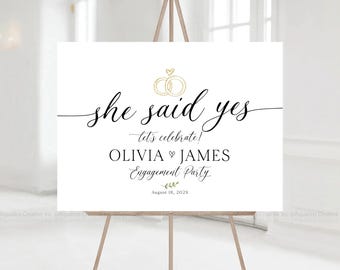 Engagement welcome sign, Engagement sign, Engagement party welcome sign, Engagement Party Decor, engagement decorations, Engagement poster