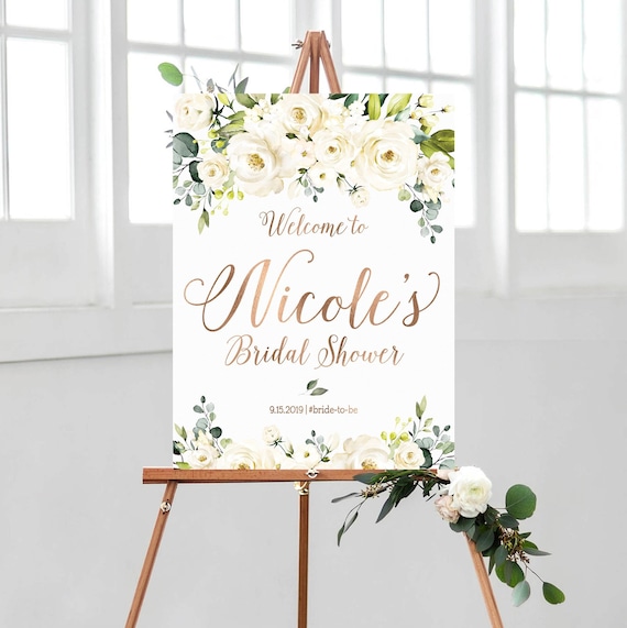 Bridal shower welcome sign Bridal shower decor Bridal shower decorations Hen party sign Bridal welcome sign bridal shower sign FDED1