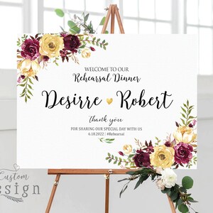 The Night Before Sign, Wedding Rehearsal Dinner, Rehearsal Dinner Sign