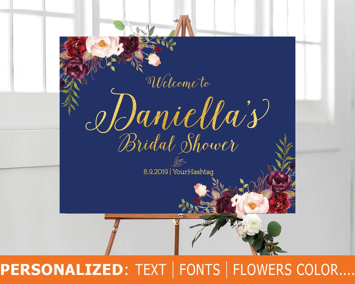 Bridal Shower Sign Bridal Shower Sign Bridal Shower Etsy