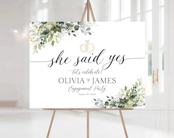 Engagement welcome sign, Engagement sign, Engagement party welcome sign, Engagement Party Decor, engagement decorations, Engagement poster