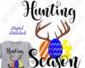 Hunting Season (Boy) ****Svg, Png, Dxf, Jpg use with Silhouette Studio & Cricut, Vector Art, Vinyl Design Digital Cut Files