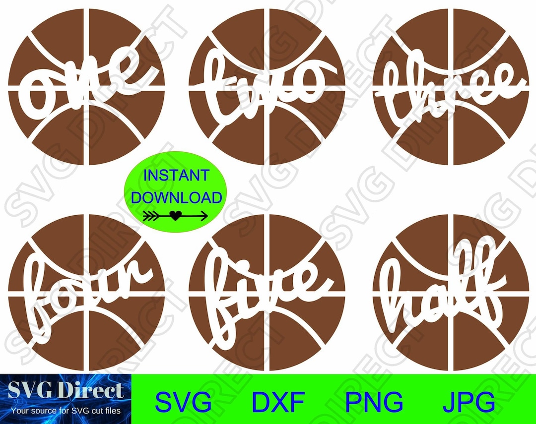 Baby Milestone 1 to 6 Months Basketball Baby Milestone Etsy