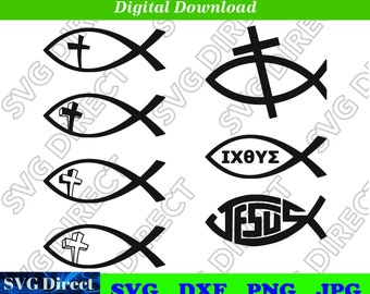 Christian Fish - 7 Diseños ** - Digital Cut Files