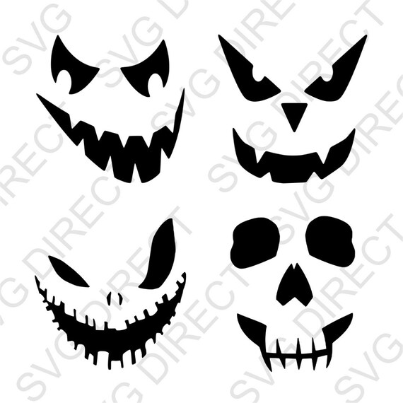Smiling Pumpkin Face #2 Halloween Pumpkin Carving Craft Stencil 8.5 x – My  Custom Stencils
