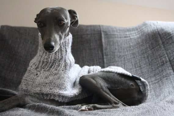 Hand Knitted Grey Jumper Sweater 