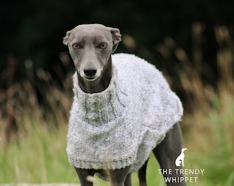 Hand Knitted Grey Jumper Sweater 