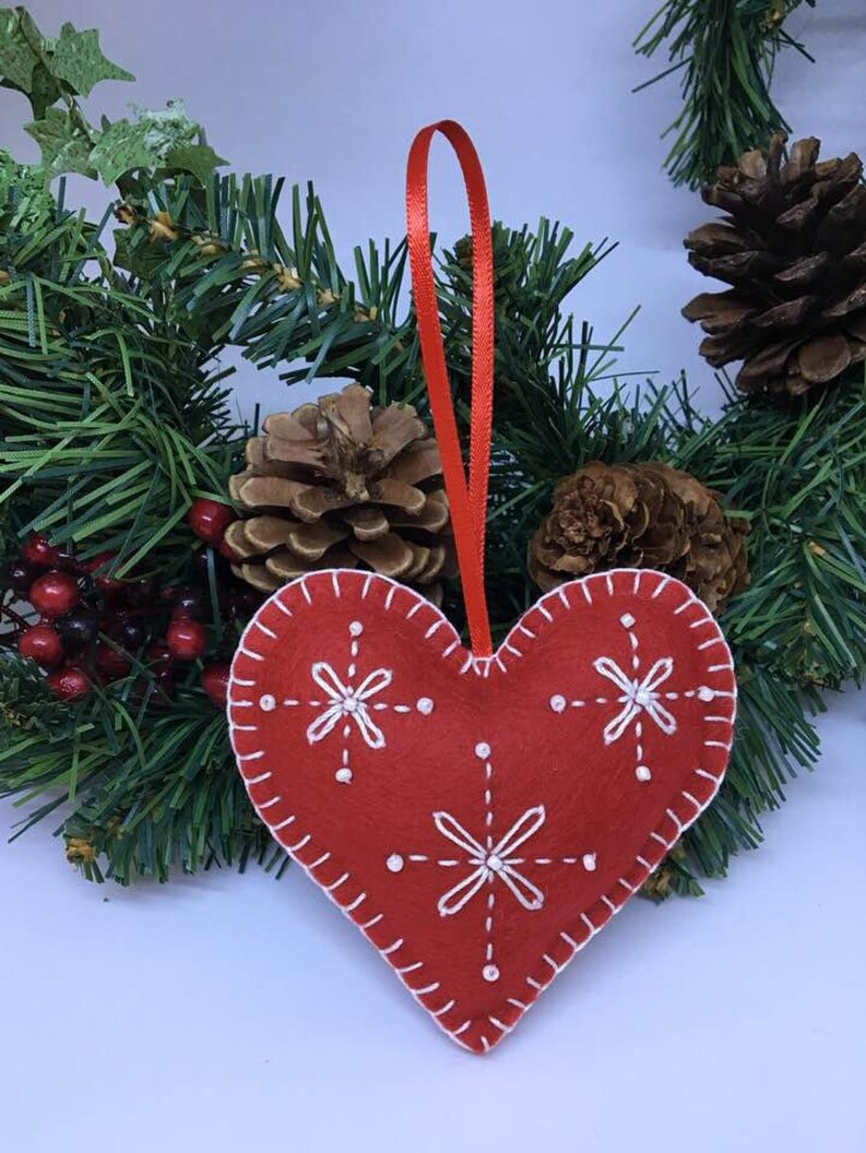 Décoration de Noel en feutre fait à la main décor suspendu | Etsy