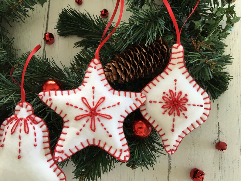 Handmade felt Christmas decoration hanging decor Etsy