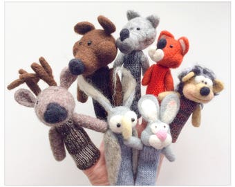 Finger puppets Forest animals.