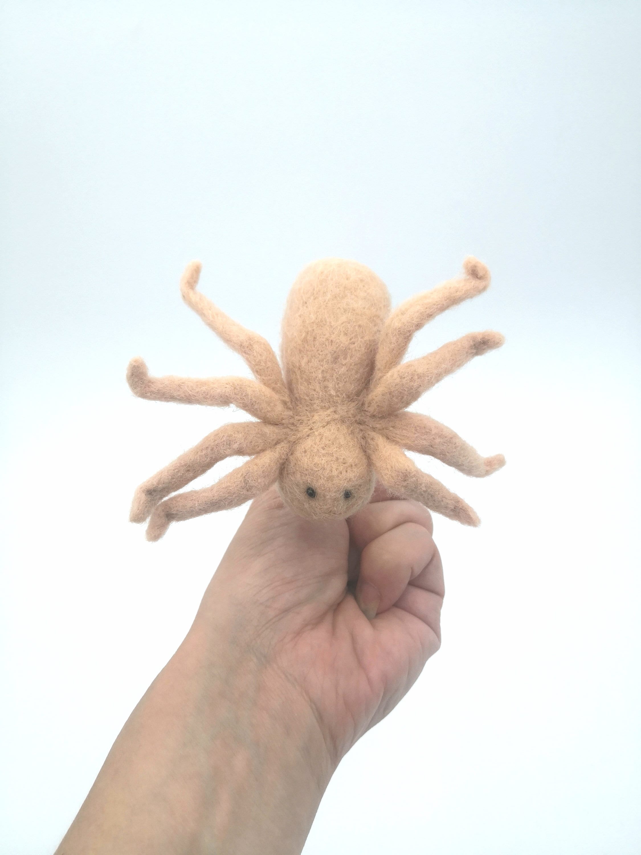 Spider String Puppet Finger Puppet A Felted Wool Spider. - Etsy