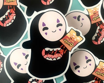 No Face Flamin Hot Cheeto Sticker.