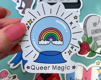 Queer Magic 2.5 inch Sticker LGBTQIA+ Art