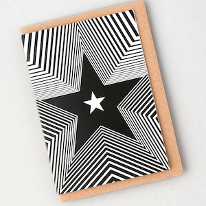 Rock and Roll Noël, Pack de cartes de Noël, Carte Étoile de Noël, Cartes de Noël cool, Cartes de Noël de bureau