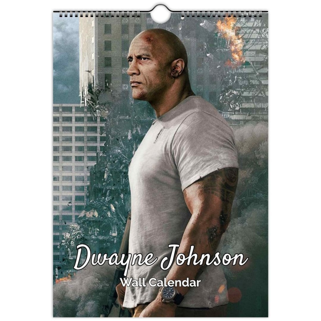 Dwayne Johnson Full Photo Calendar | Choose Start Month 2025/26