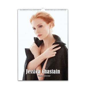 Jessica Chastain | 2026/27 | Choose Start Month/Year | Full Photo Personalised Wall Calendar