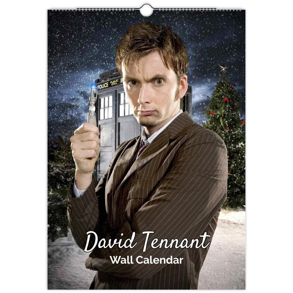 David Tennant Full Photo Calendar Choose Start Month 2024 Personalised