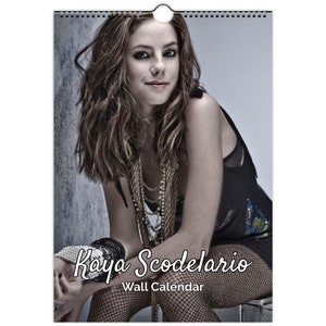 Kaya Scodelario Full Photo calendar | choose start month 2026/27 personalised | full year calendar