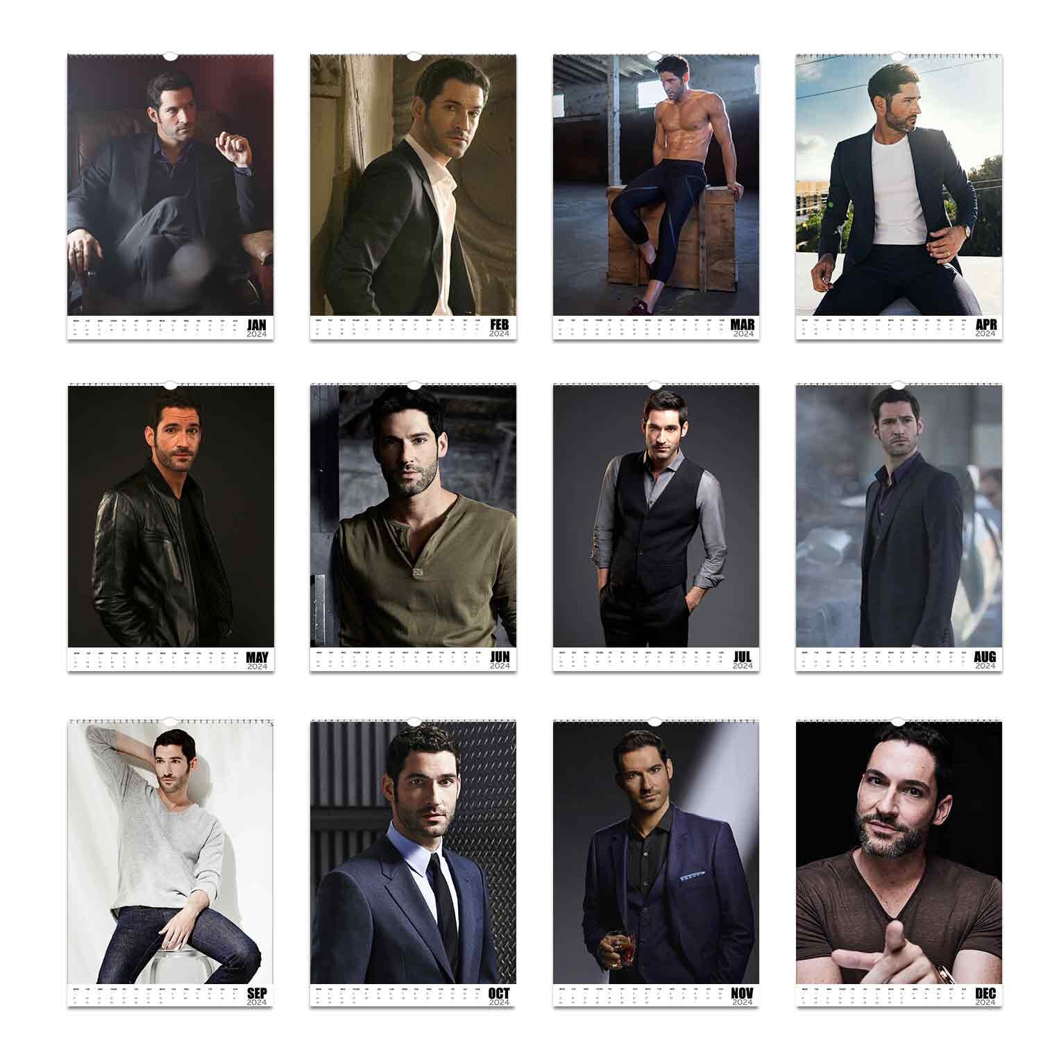 Tom Ellis 2024 Personalised Calendar Full Photo Slim Dates Etsy