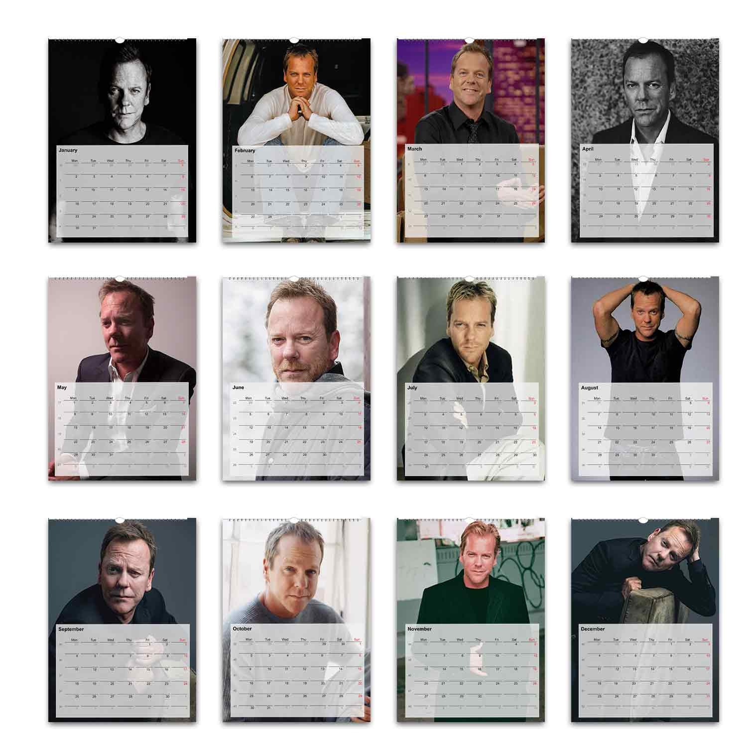 Kiefer Sutherland 2025 Calendar Wendy Joycelin