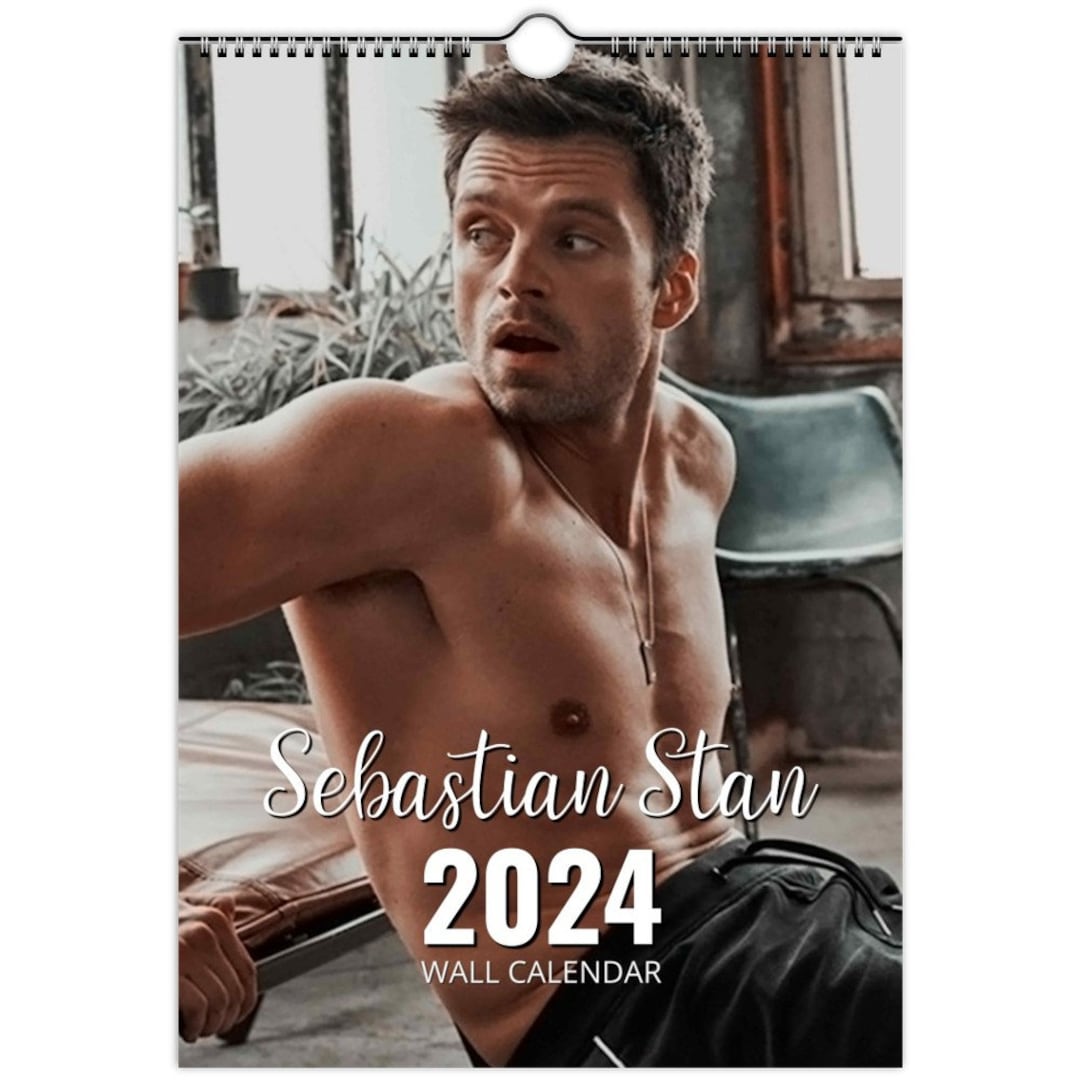 Sebastian Stan 2024 Personalised Calendar Full Photo Slim Etsy
