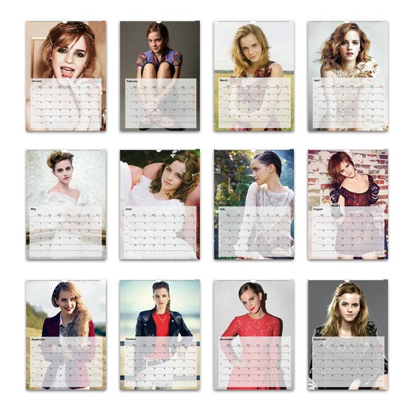 Sexy Emma Watson Full Photo Calendar | Choose Start Month 2026/27