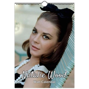 Natalie Wood Full Photo calendar | choose start month 2026/27 personalised | full year calendar