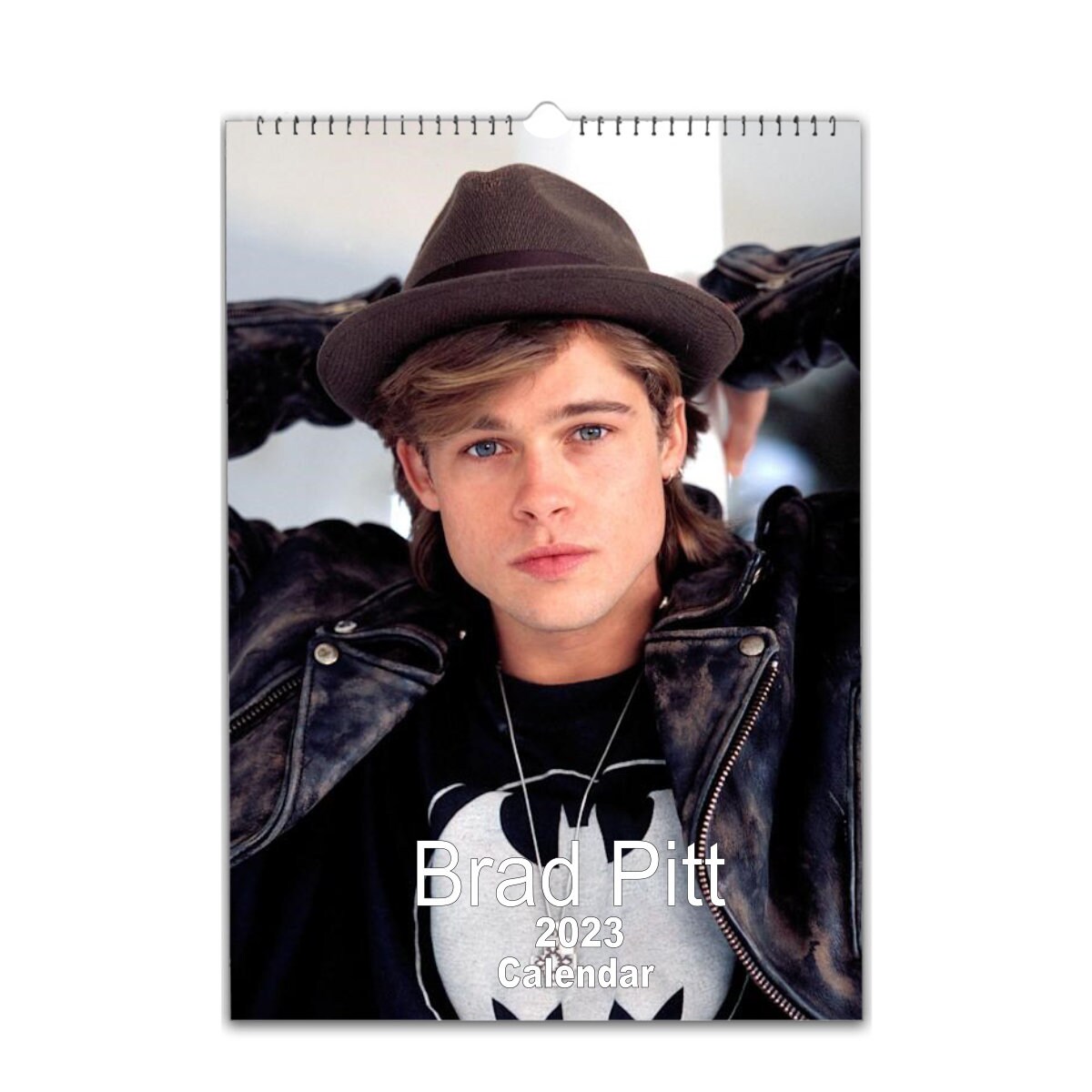Young Brad Pitt Full Photo Calendar 2023 Personalised 2023 Etsy