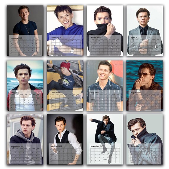 Tom Holland Full Photo 2023/4 Choose Your Start Month 12 Month - Etsy