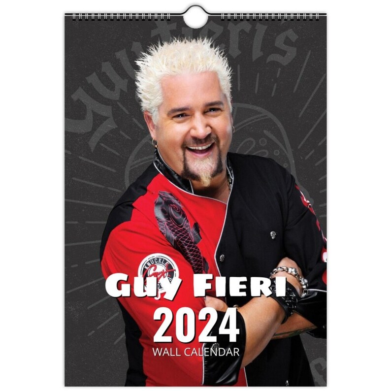 Guy Fieri Start Feb 2024jan 202512 Month Personalised Calendar Full