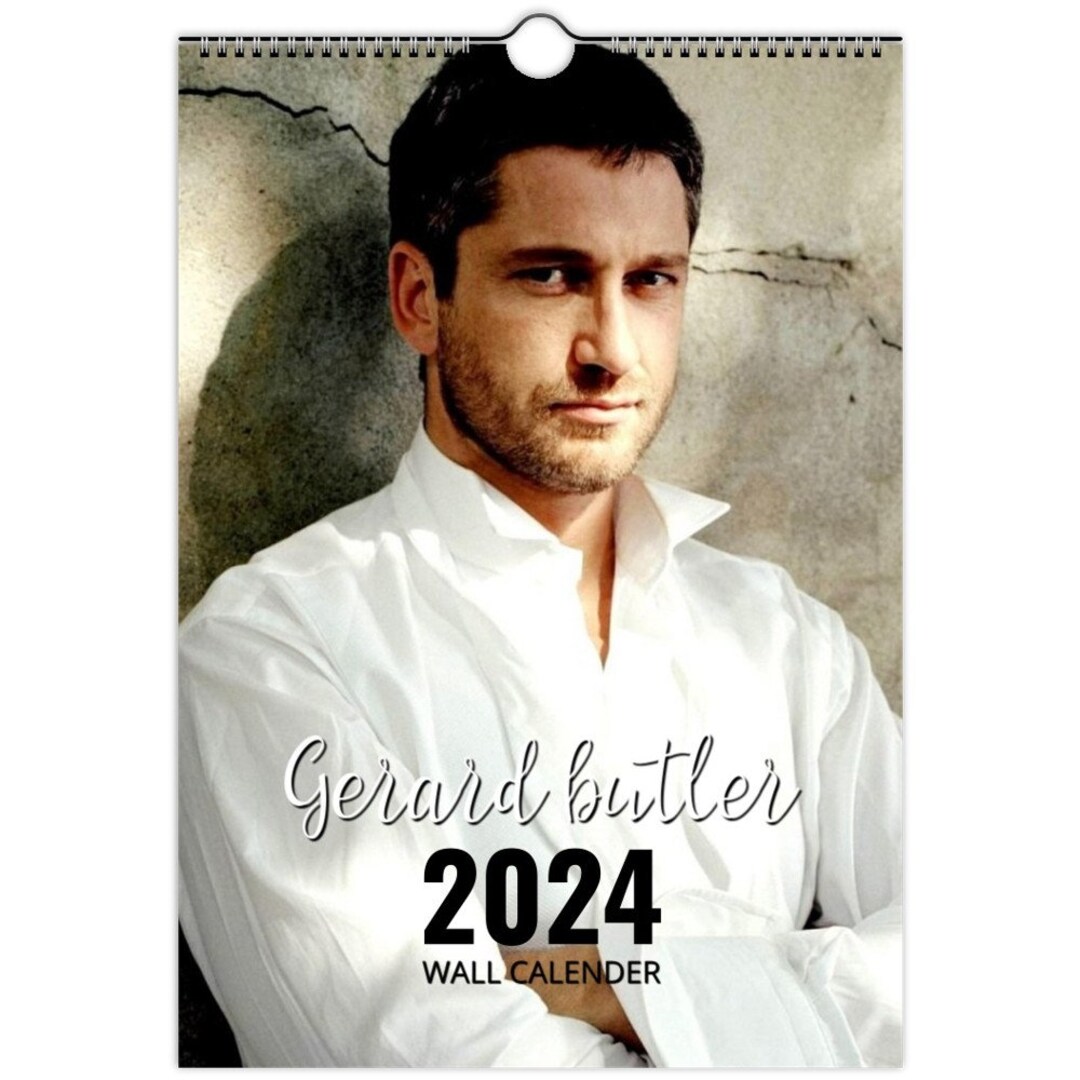 Gerard Butler 2024 Personalised Calendar Full Photo Slim Dates Etsy UK