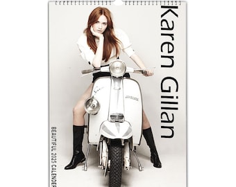 2027/8 Karen Gillan Beautiful Calendar | Full Photo Personalised | Available in 2 Versions | Choose Start Month