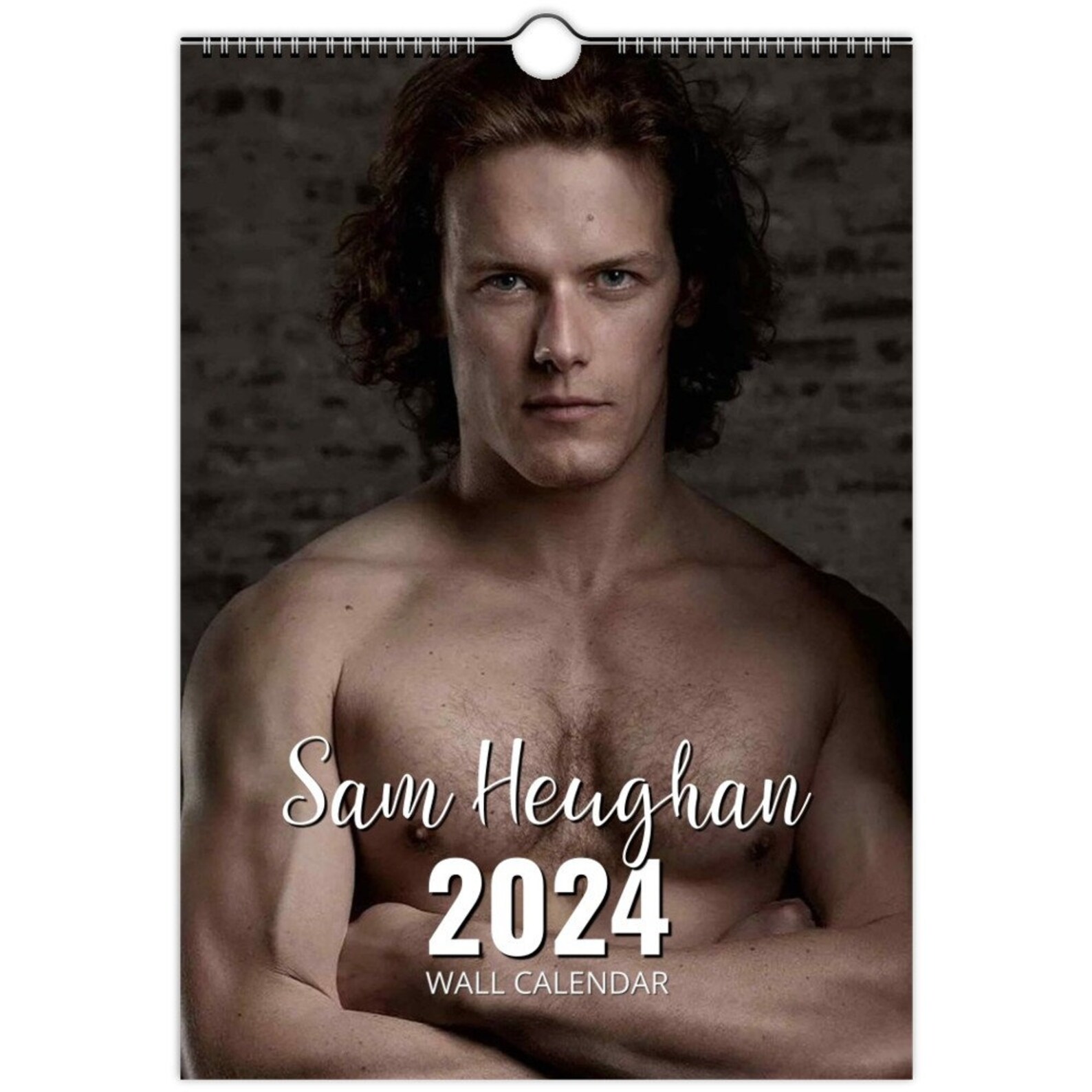 Sam Heughan 2024 Personalised Calendar Full Photo Slim Dates Etsy