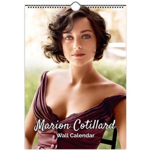 Marion cotillard volledige fotokalender | kies startmaand 2026/27 gepersonaliseerd | jaarkalender